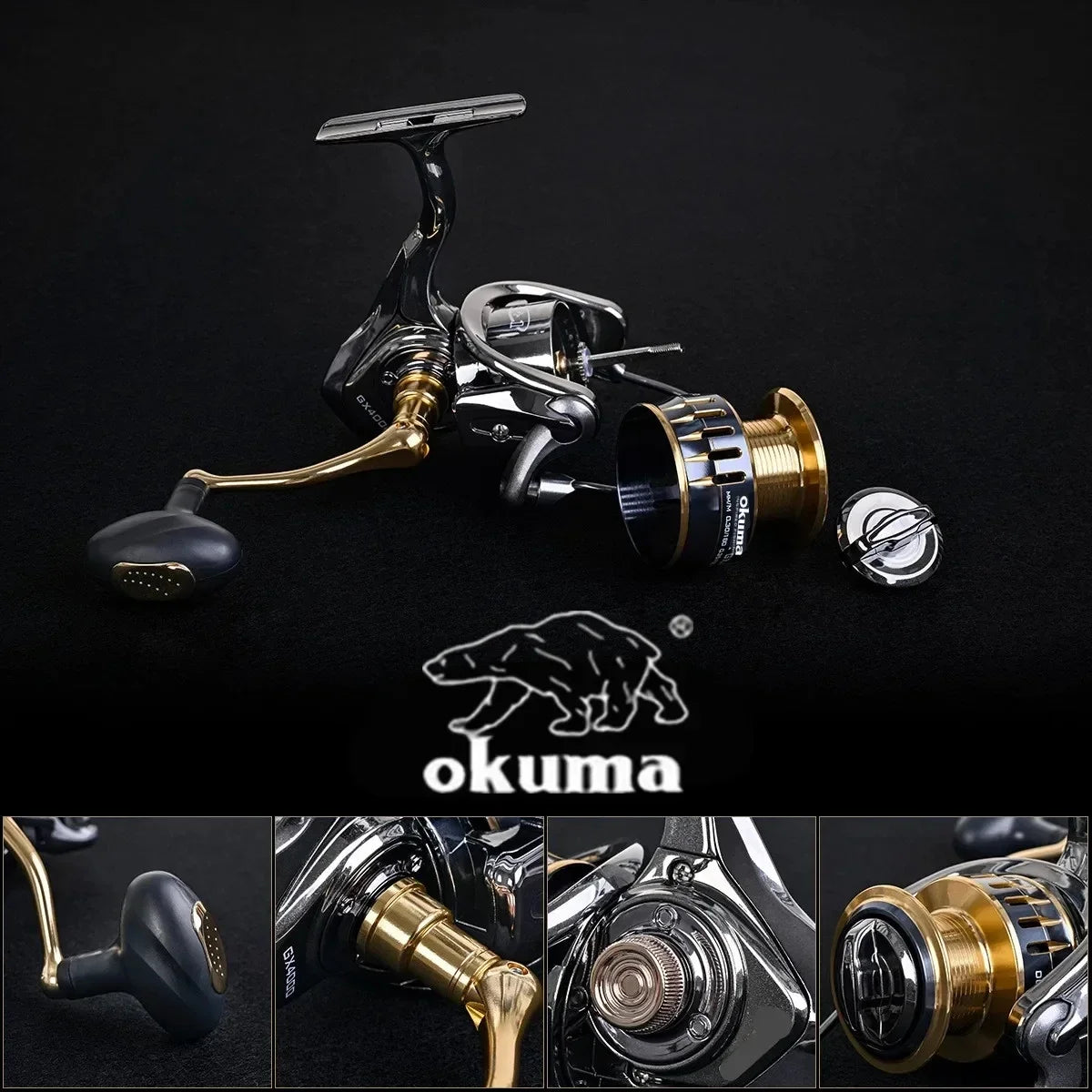 Okuma Original Fishing Spinning Reel + Free Polarized Glasses