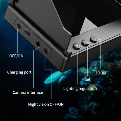 Portable Fish Depth Finder 4.3" LCD